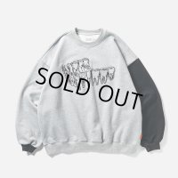 TIGHTBOOTH/IMPLANT CREW SWEAT（Gray） 【30%OFF】［クルースウェット-23秋冬］