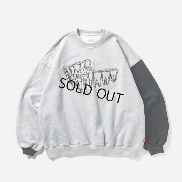 画像1: TIGHTBOOTH/IMPLANT CREW SWEAT（Gray） 【30%OFF】［クルースウェット-23秋冬］