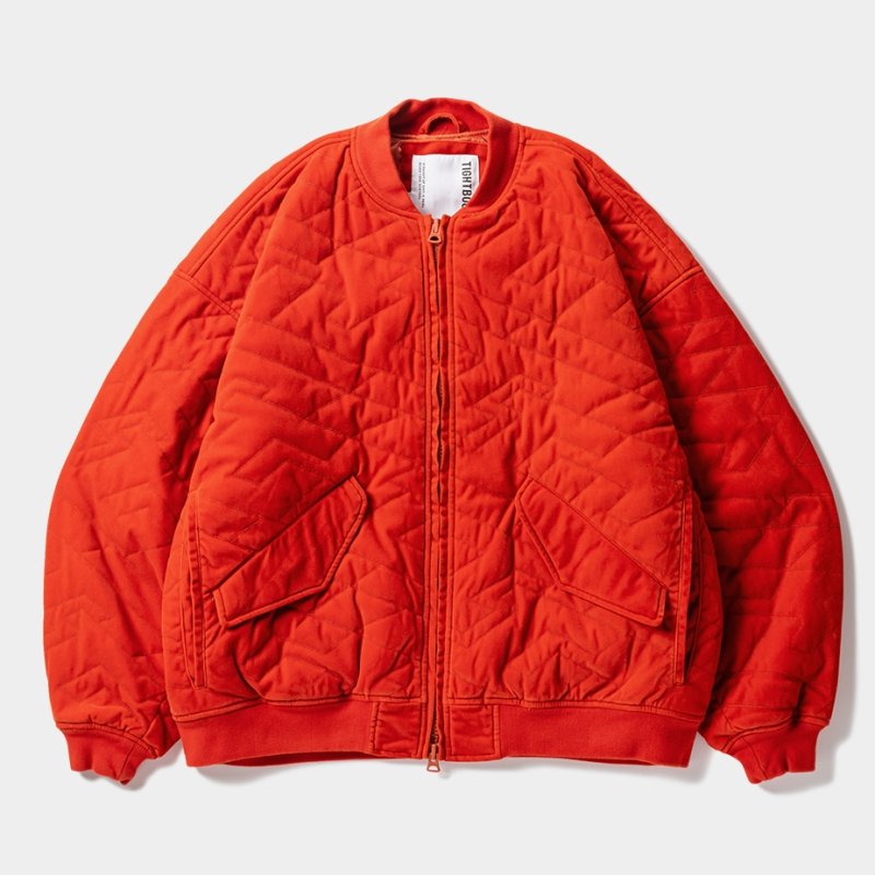 画像1: TIGHTBOOTH/T QUILT VELVETEEN JKT（Vermilion） 【30%OFF】［キルトベルベッティーンJKT-23秋冬］