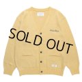 WACKO MARIA/MOHAIR KNIT CARDIGAN（YELLOW）［モヘアカーディガン-23秋冬］
