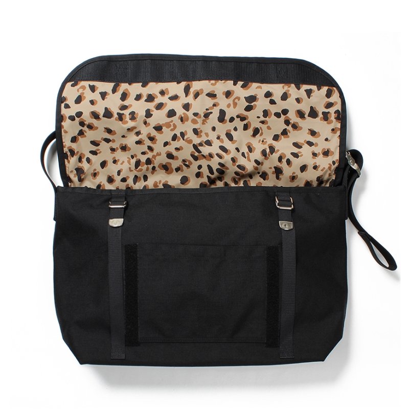 画像2: WACKO MARIA/SPEAK EASY / MESSENGER BAG（BLACK/LEOPARD）［メッセンジャーバッグ-23秋冬］