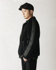 画像8: CALEE/VELOUR TRACK JACKET＜SPIRAL JACQUARD PATTERN＞（BLACK） 【30%OFF】［ベロアトラックJKT-23秋冬］