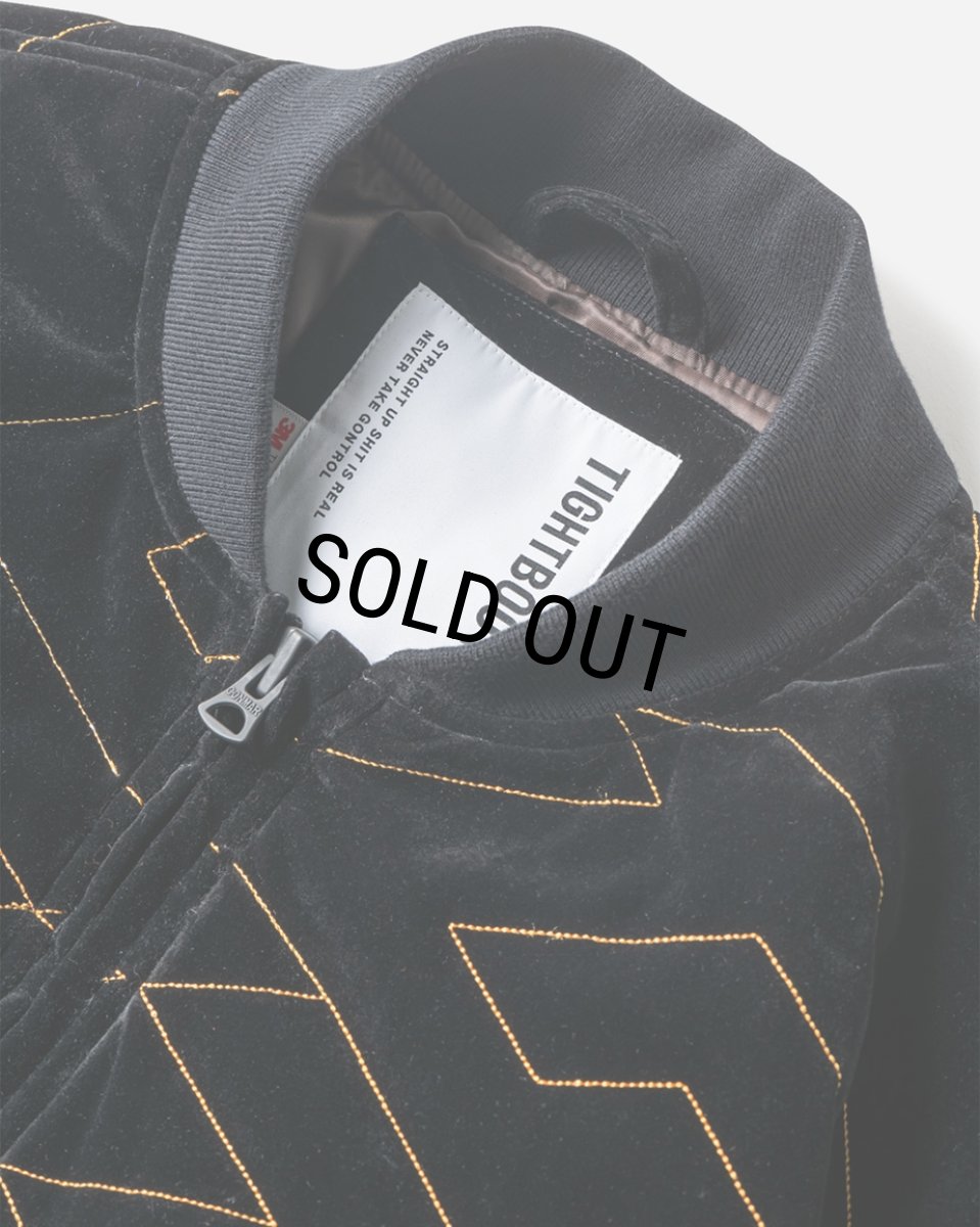 画像3: TIGHTBOOTH/T QUILT VELVETEEN JKT（Black） 【30%OFF】［キルトベルベッティーンJKT-23秋冬］ (3)