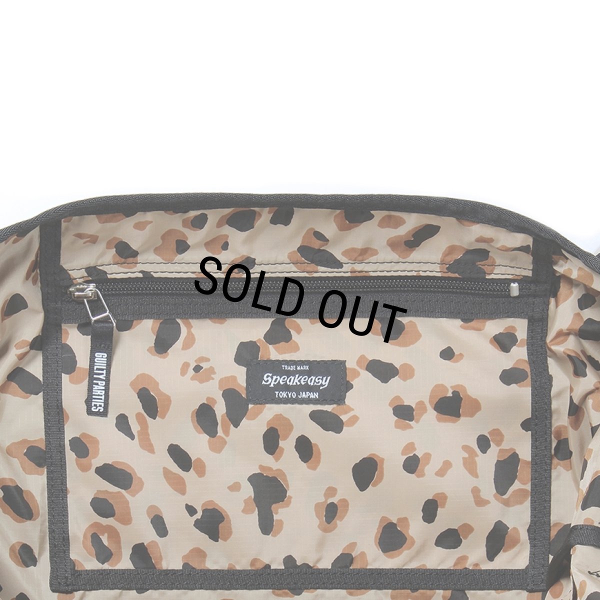 画像3: WACKO MARIA/SPEAK EASY / MESSENGER BAG（BLACK/LEOPARD）［メッセンジャーバッグ-23秋冬］ (3)