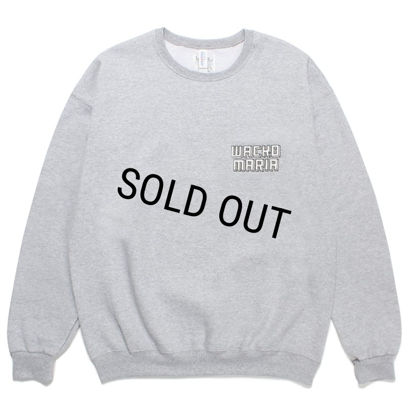 WACKO MARIA/世界平和プロジェクト / SWEAT SHIRT（GRAY）［クルー