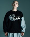 画像2: TIGHTBOOTH/IMPLANT CREW SWEAT（Black） 【30%OFF】［クルースウェット-23秋冬］ (2)