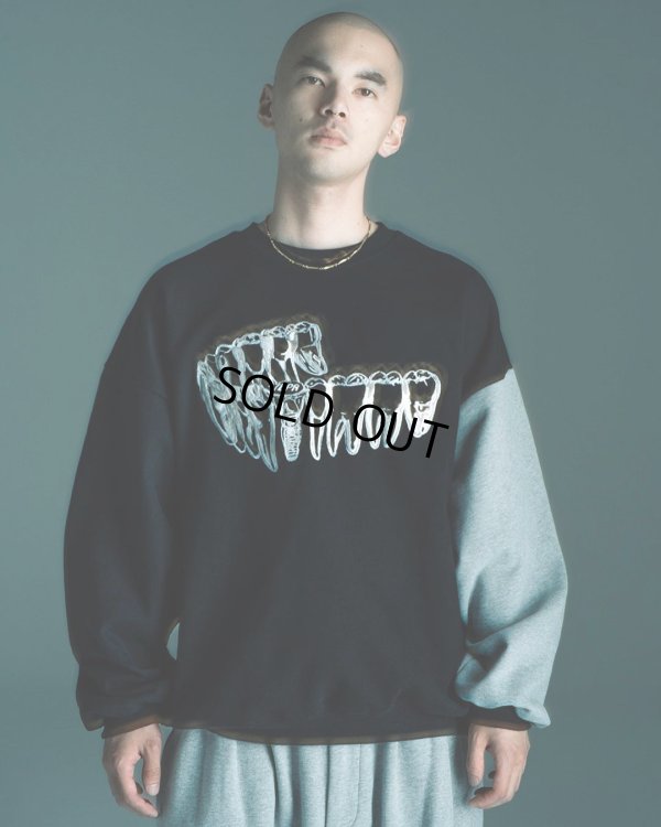 画像2: TIGHTBOOTH/IMPLANT CREW SWEAT（Black） 【30%OFF】［クルースウェット-23秋冬］