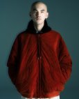 画像2: TIGHTBOOTH/T QUILT VELVETEEN JKT（Vermilion） 【30%OFF】［キルトベルベッティーンJKT-23秋冬］ (2)