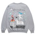 画像1: WACKO MARIA/世界平和プロジェクト / SWEAT SHIRT（GRAY）［クルーネックスウェット-23秋冬］ (1)