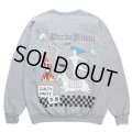 WACKO MARIA/世界平和プロジェクト / SWEAT SHIRT（GRAY）［クルーネックスウェット-23秋冬］