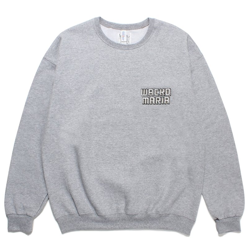 画像1: WACKO MARIA/世界平和プロジェクト / SWEAT SHIRT（GRAY）［クルーネックスウェット-23秋冬］