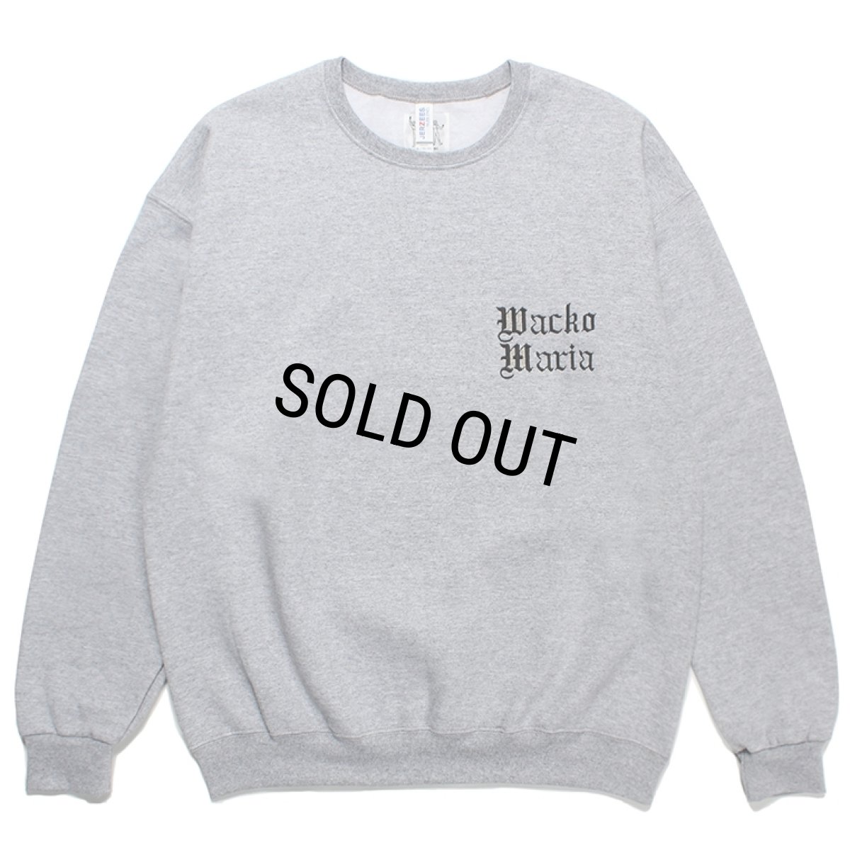 画像1: WACKO MARIA/世界平和プロジェクト / SWEAT SHIRT（GRAY）［クルーネックスウェット-23秋冬］ (1)