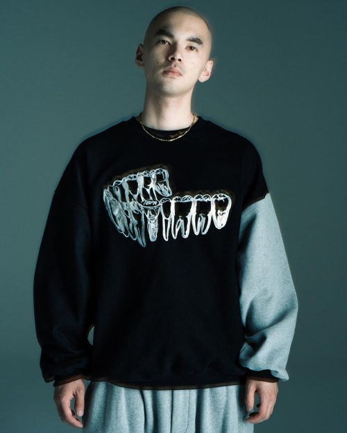 他の写真2: TIGHTBOOTH/IMPLANT CREW SWEAT（Black） 【30%OFF】［クルースウェット-23秋冬］