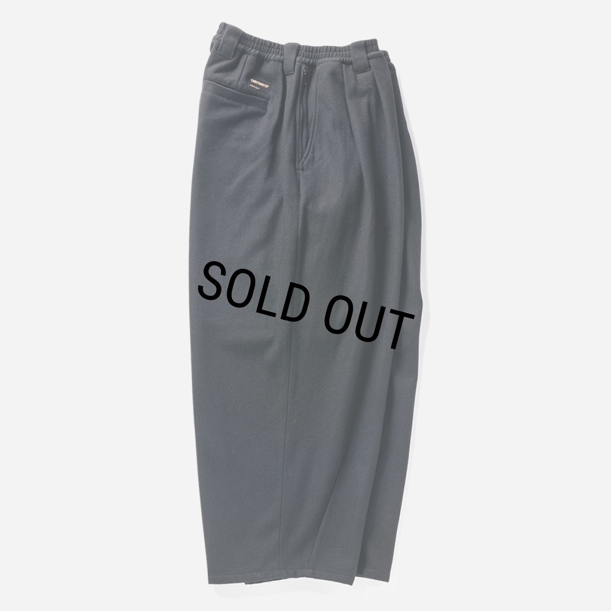画像2: TIGHTBOOTH/WOOL BAGGY SLACKS（Black） 【20%OFF】［ウールバギースラックス-23秋冬］ (2)