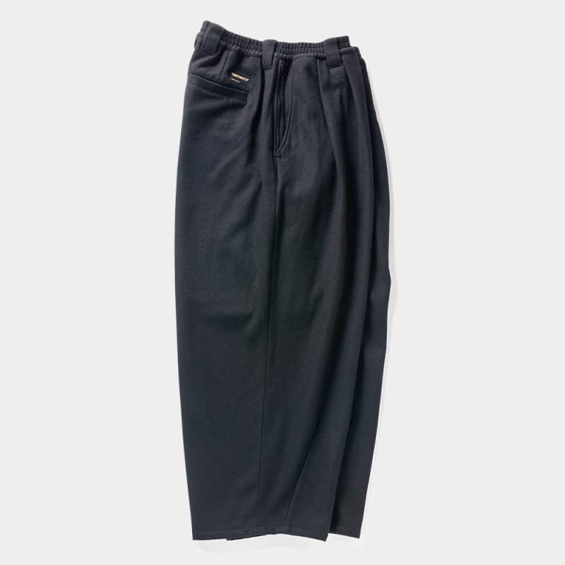 画像2: TIGHTBOOTH/WOOL BAGGY SLACKS（Black） 【20%OFF】［ウールバギースラックス-23秋冬］