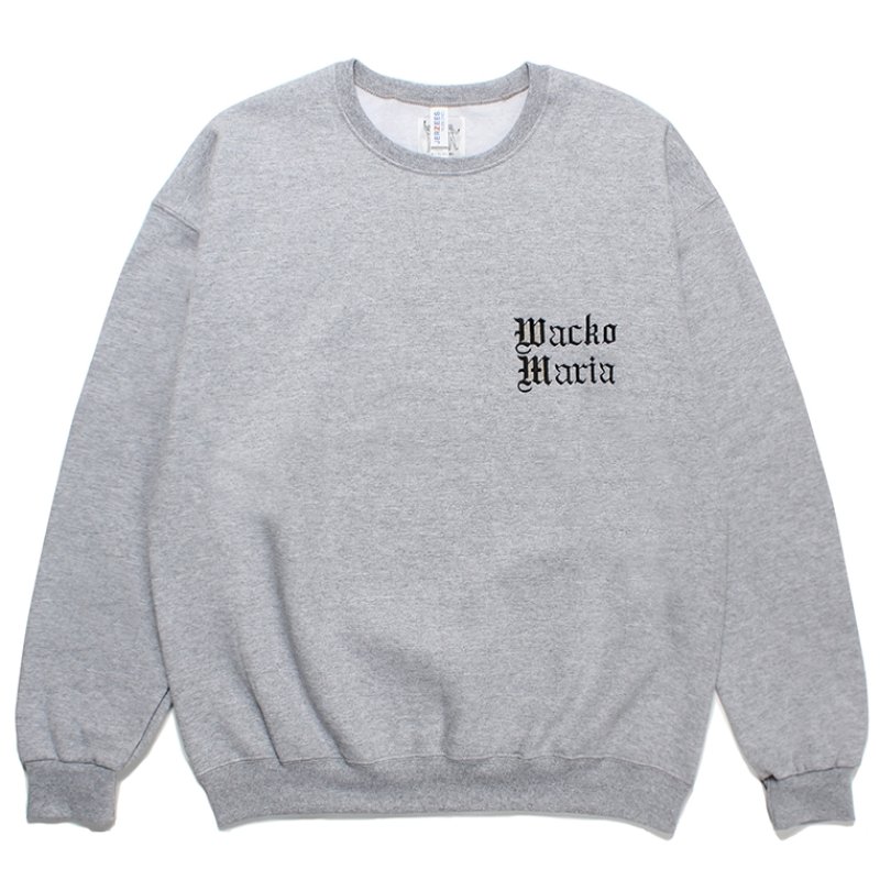 画像1: WACKO MARIA/世界平和プロジェクト / SWEAT SHIRT（GRAY）［クルーネックスウェット-23秋冬］