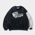 画像1: TIGHTBOOTH/IMPLANT CREW SWEAT（Black） 【30%OFF】［クルースウェット-23秋冬］ (1)