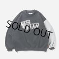 TIGHTBOOTH/IMPLANT CREW SWEAT（Black） 【30%OFF】［クルースウェット-23秋冬］