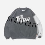 TIGHTBOOTH/IMPLANT CREW SWEAT（Black） 【30%OFF】［クルースウェット-23秋冬］