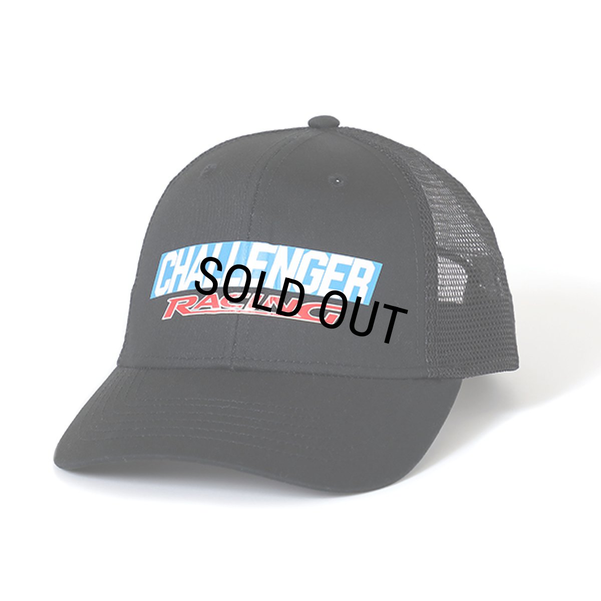 画像1: CHALLENGER/CMC RACING LOGO CAP（BLACK）［レーシングロゴキャップ-23秋冬］ (1)