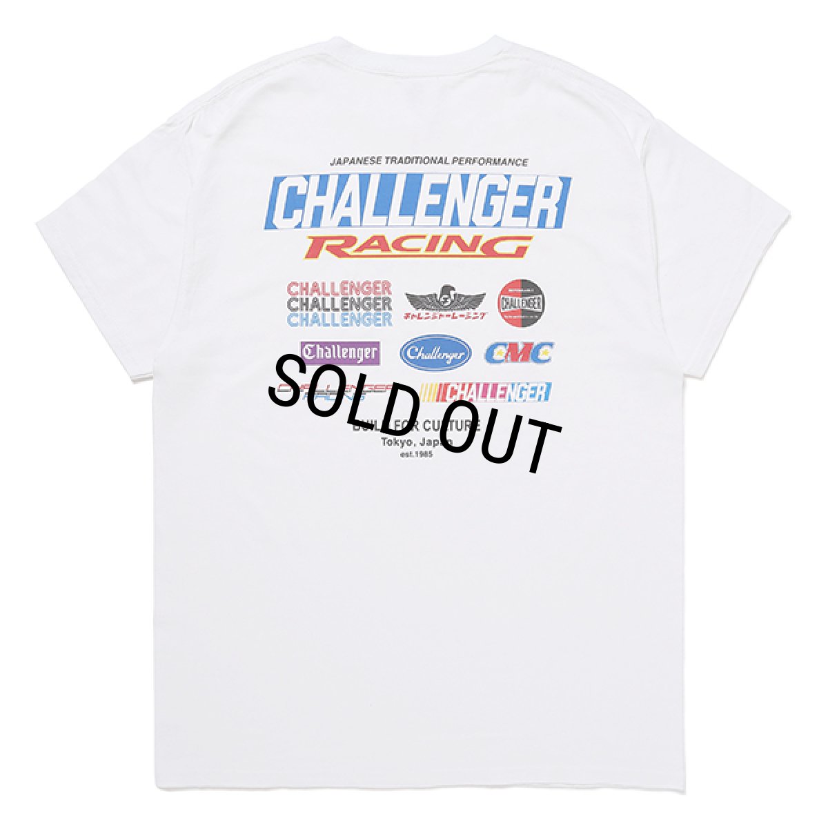 画像1: CHALLENGER/CMC RACING LOGO TEE（WHITE）［レーシングロゴT-23秋冬］ (1)