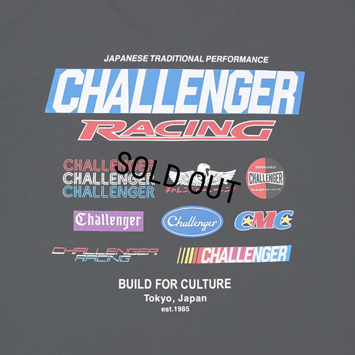 画像4: CHALLENGER/CMC RACING LOGO TEE（BLACK）［レーシングロゴT-23秋冬］ (4)