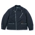 画像3: ROUGH AND RUGGED/DOUBLES（BLACK） 【30%OFF】［ナイロンダブルライダースJKT-23秋冬］