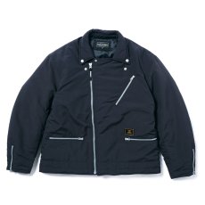 画像3: 【50%OFF】ROUGH AND RUGGED/DOUBLES（BLACK）［ナイロンダブルライダースJKT-23秋冬］ (3)