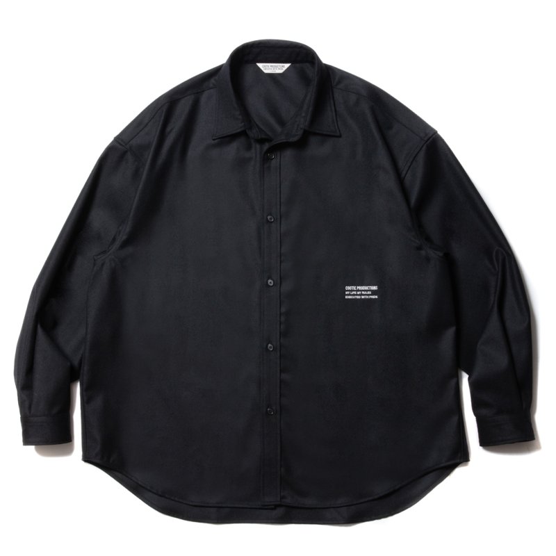 画像1: COOTIE PRODUCTIONS/CA/W Flannel L/S Shirt（Black）［フランネルシャツ-23秋冬］