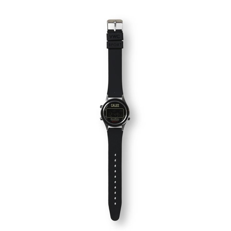 画像1: CALEE/×VAGUE WATCH CO. SPORT TYPE DIGITAL WATCH（BLACK） 【40%OFF】［腕時計-23秋冬］
