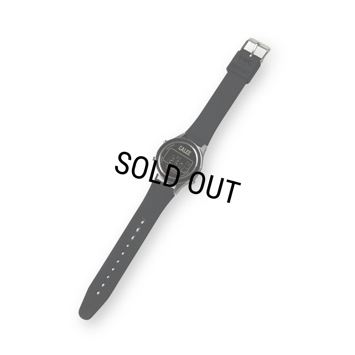 画像2: CALEE/×VAGUE WATCH CO. SPORT TYPE DIGITAL WATCH（BLACK） 【40%OFF】［腕時計-23秋冬］ (2)