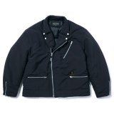 ROUGH AND RUGGED/DOUBLES（BLACK） 【30%OFF】［ナイロンダブルライダースJKT-23秋冬］