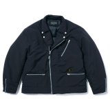 【50%OFF】ROUGH AND RUGGED/DOUBLES（BLACK）［ナイロンダブルライダースJKT-23秋冬］