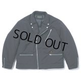 【50%OFF】ROUGH AND RUGGED/DOUBLES（BLACK）［ナイロンダブルライダースJKT-23秋冬］