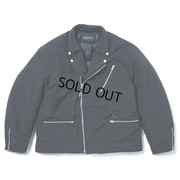 画像1: 【50%OFF】ROUGH AND RUGGED/DOUBLES（BLACK）［ナイロンダブルライダースJKT-23秋冬］