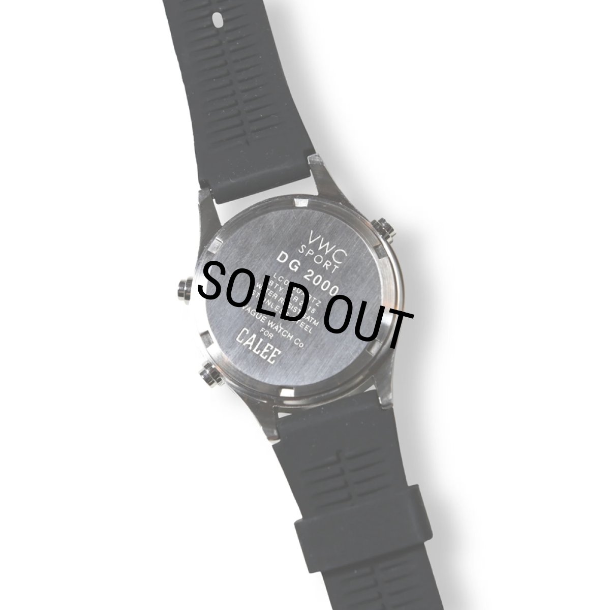 画像6: CALEE/×VAGUE WATCH CO. SPORT TYPE DIGITAL WATCH（BLACK） 【40%OFF】［腕時計-23秋冬］ (6)