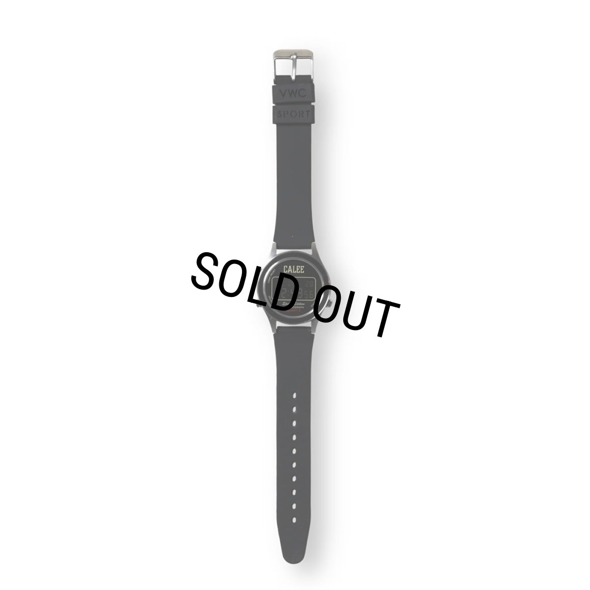 画像1: CALEE/×VAGUE WATCH CO. SPORT TYPE DIGITAL WATCH（BLACK） 【40%OFF】［腕時計-23秋冬］ (1)