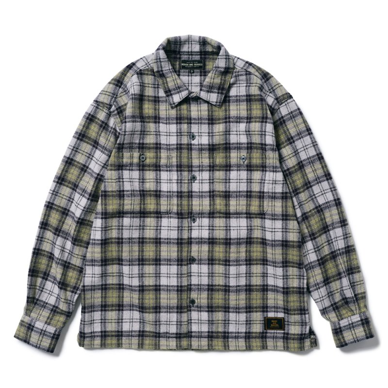 画像1: ROUGH AND RUGGED/WALKEN-02（GRAY CHECK）［チェックシャツ-23秋冬］
