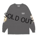 WACKO MARIA/TIM LEHI / LONG SLEEVE T-SHIRT（BLACK）［刺繍+プリント長袖T-23秋冬］