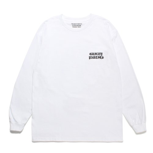 他の写真1: WACKO MARIA/LONG SLEEVE T-SHIRT（WHITE）［刺繍長袖T-23秋冬］