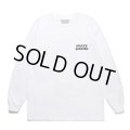 WACKO MARIA/LONG SLEEVE T-SHIRT（WHITE）［刺繍長袖T-23秋冬］