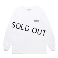WACKO MARIA/LONG SLEEVE T-SHIRT（WHITE）［刺繍長袖T-23秋冬］