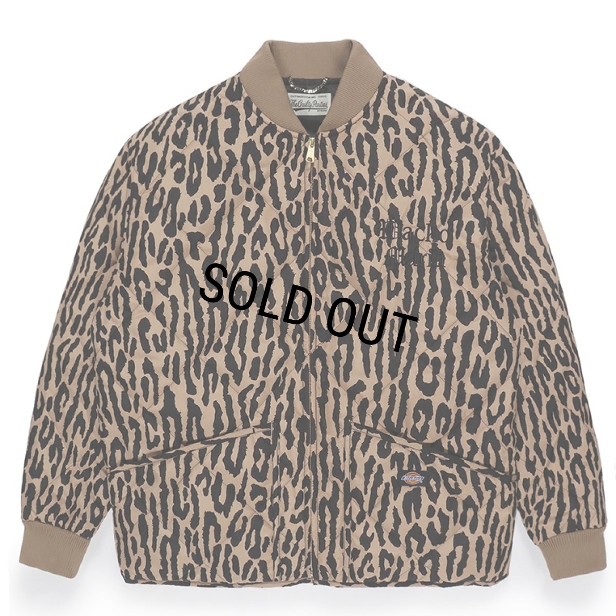 画像1: WACKO MARIA/DICKIES / LEOPARD QUILITED JACKET（BEIGE）［レオパードキルティングJKT-23秋冬］ (1)
