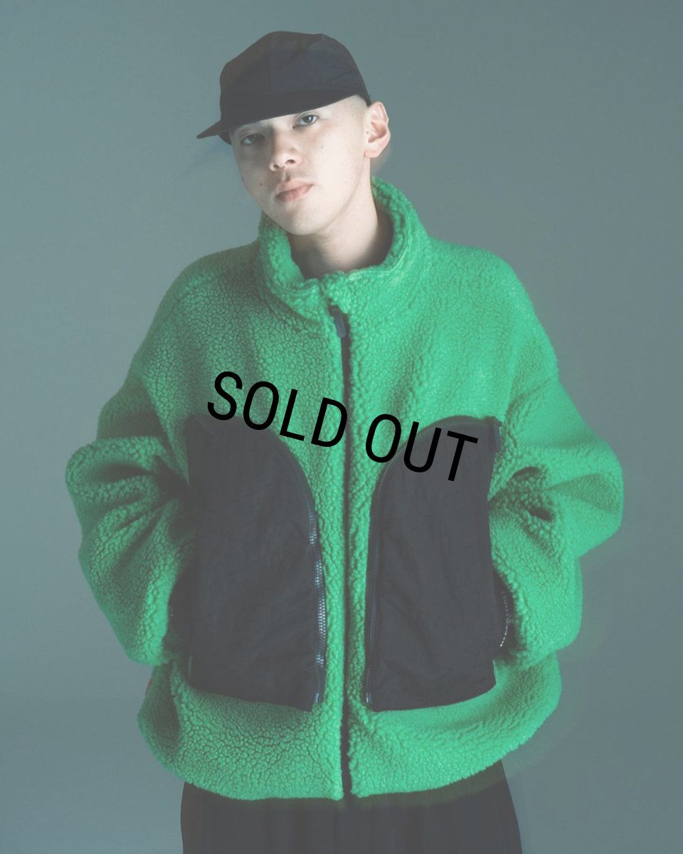 画像14: TIGHTBOOTH/WINDOWS BOA JKT（Light Green） 【30%OFF】［ボアJKT-23秋冬］ (14)