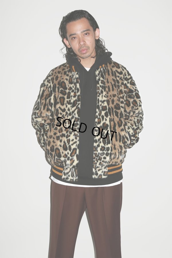 画像5: WACKO MARIA/FAUX LEOPARD FUR VARSITY JACKET（BEIGE）［レオパードファーヴァーシティJKT-23秋冬］