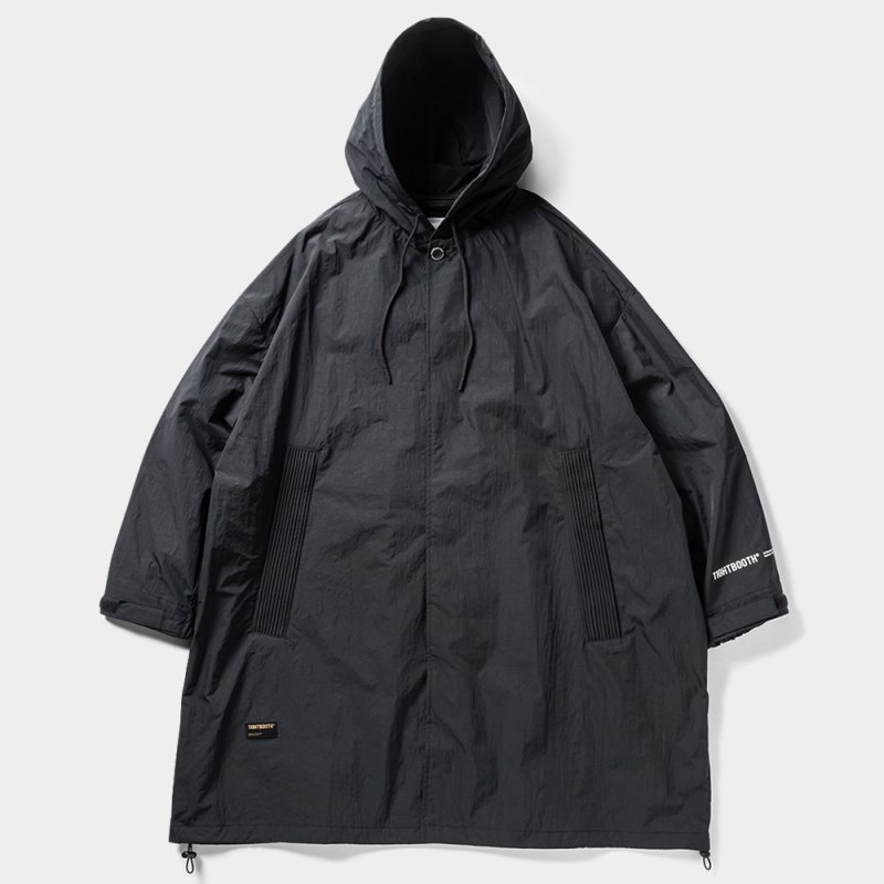 画像1: TIGHTBOOTH/HOODED BIG COAT（Black） 【20%OFF】［フーデッドビッグコート-23秋冬］