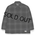 WACKO MARIA/CHECK FLEECE SHIRT JACKET（GRAY）［チェックフリースシャツJKT-23秋冬］