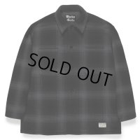 WACKO MARIA/CHECK FLEECE SHIRT JACKET（GRAY）［チェックフリースシャツJKT-23秋冬］