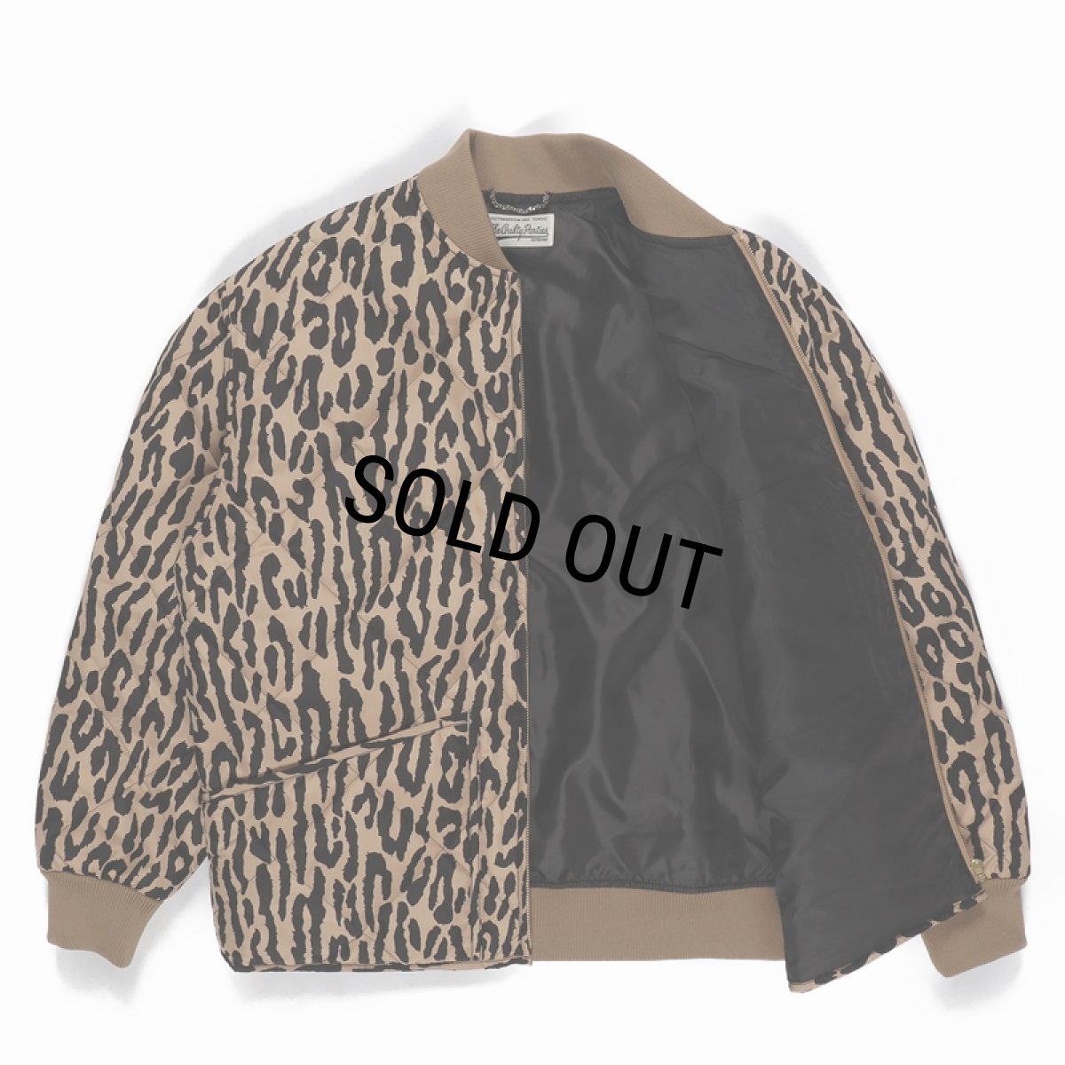 画像2: WACKO MARIA/DICKIES / LEOPARD QUILITED JACKET（BEIGE）［レオパードキルティングJKT-23秋冬］ (2)