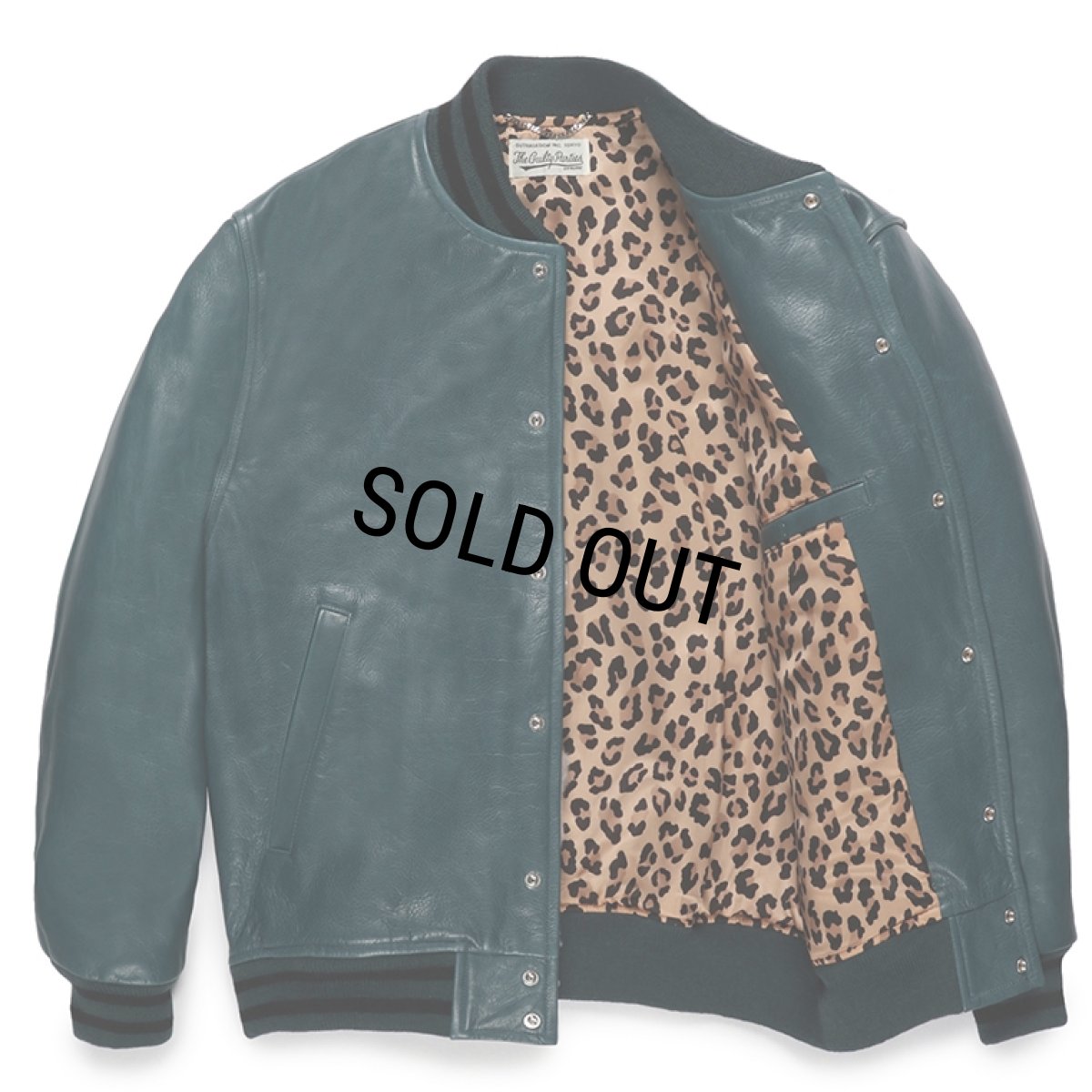 画像2: WACKO MARIA/LEATHER VARSITY JACKET（BLUE）［レザーヴァーシティJKT-23秋冬］ (2)